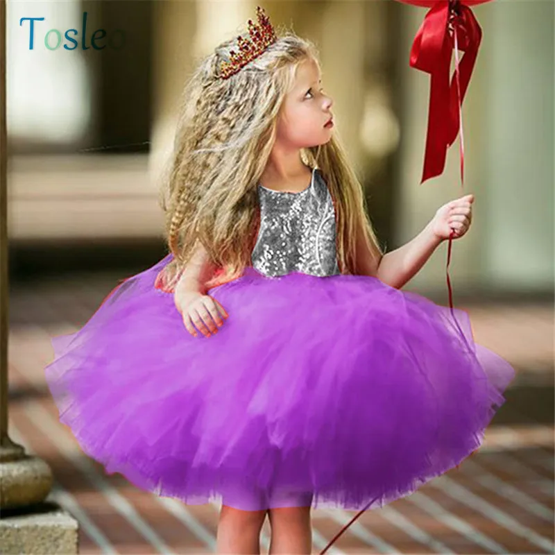 Baby Girls Dress Infant Toddler Clothes Princess Dreess 4 colors