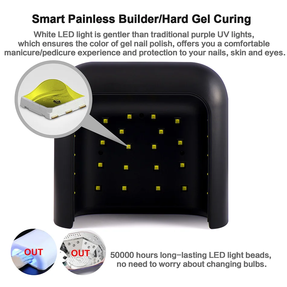Smart 48W UV LED Nail Dryer Lamp