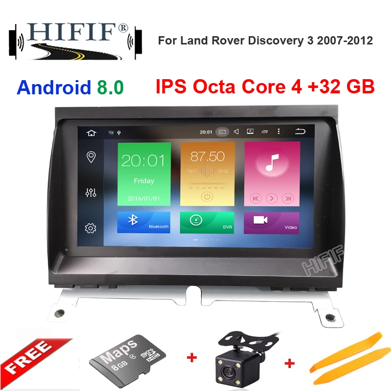 Excellent 7 inch Car DVD GPS Stereo Player For Land Rover Discovery 3 2007-2012 with Touch Screen;Bluetooth, Keep Original UI/Radio 0