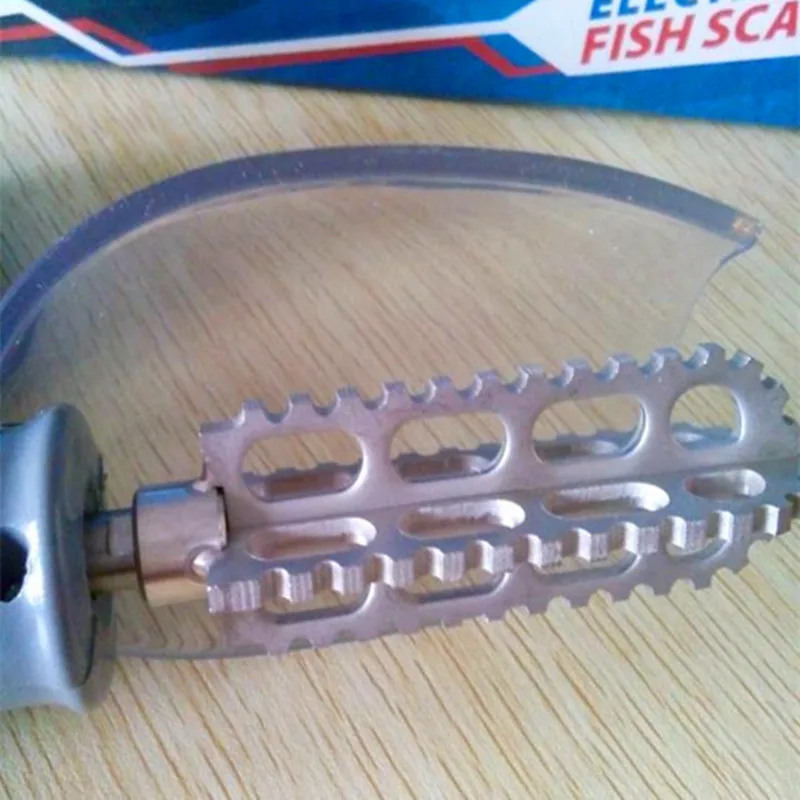 Household electric fish scaler with stainless steel head/ cordless fish scales scraper scaling descaler machine for wholesale