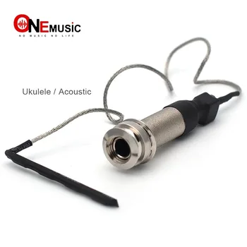 

Folk Acoustic Ukulele Guitar Pickup Pick-up Piezo Cable Stick 6.35mm End Pin Jack Under-Saddle Folk uk Guitar Stick pickup
