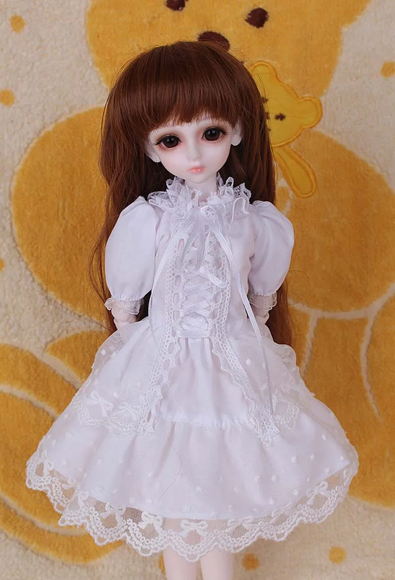 Новое поступление 1/3 1/4 1/6 1/8 BJD кукла модное белое платье Одежда для кукол Bjd