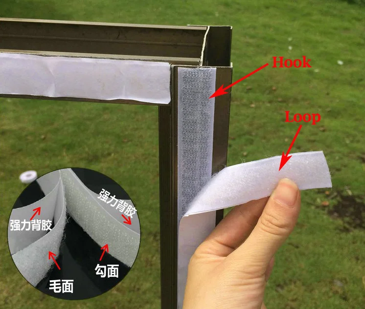 

Strong Self Adhesive Fastener Tape/Blended Fabrics Magic Tape,2 Pcs(Rolls)/Lot,Including 1m Hook And 1m Loop,Tape Size 2.5x100CM
