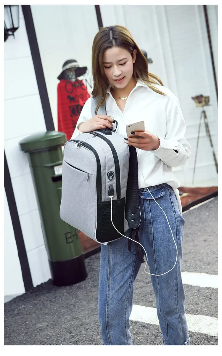 Водонепроницаемый рюкзак для ноутбука с usb-зарядкой с замком TSA, противоугонные мужские и женские дорожные рюкзаки, школьные сумки унисекс для девочек-подростков