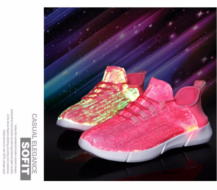 Светящиеся Сникеры с сеткой светящиеся кроссовки светодиодные поверхность женские кроссовки светящиеся туфли для девочек светодиодные