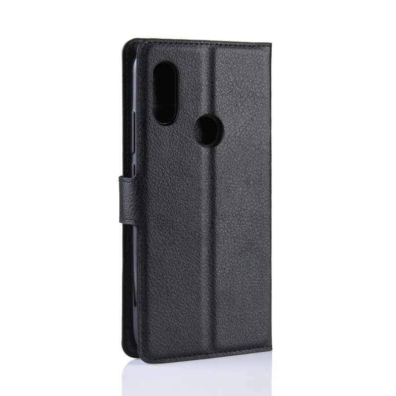 Кожаный чехол для Xiaomi Redmi 7 из искусственной кожи мягкий ТПУ с отделениями карт