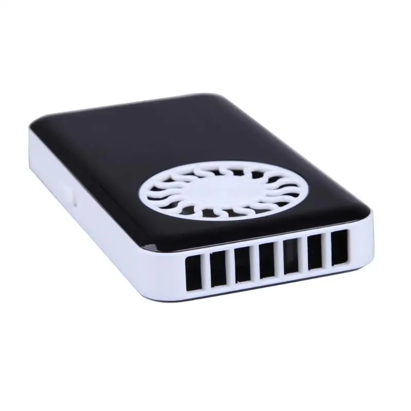 Black Hand-held Ultra-Thin Cooler Mini Fan