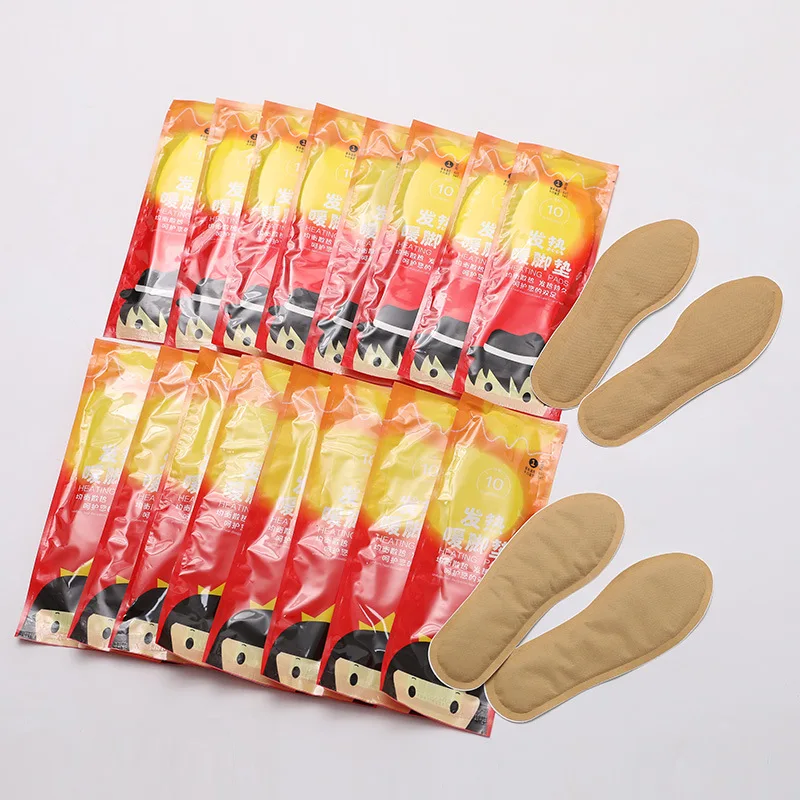 

1 Pair Man Warm Heating Foot Insoles Disposable Cartoon Shoes Pad Warm Sticker Winter Thermal Heating Insoles