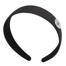 Новая мода оснастки ювелирные изделия женщин пластиковая широкая головная повязка, аксессуары для волос для женщин девочек DIY 18 мм Кнопка 3 цвета