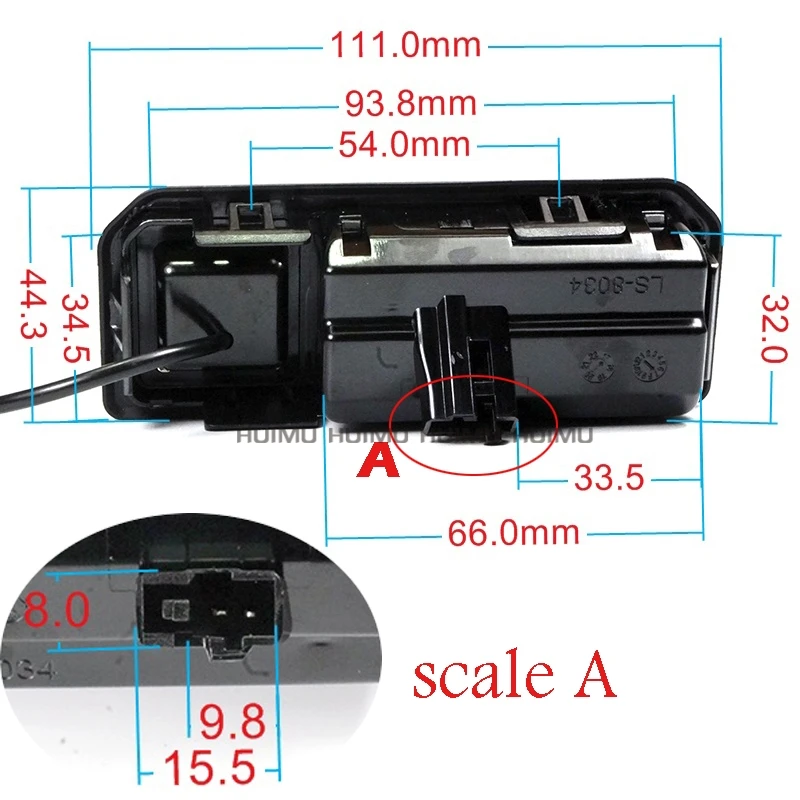 CCD 600 линия динамической траектории камеры для Audi Q2 Q2L Q5L A5 Skoda Karoq KODIAQ Cayenne ручка багажника переключатель камеры