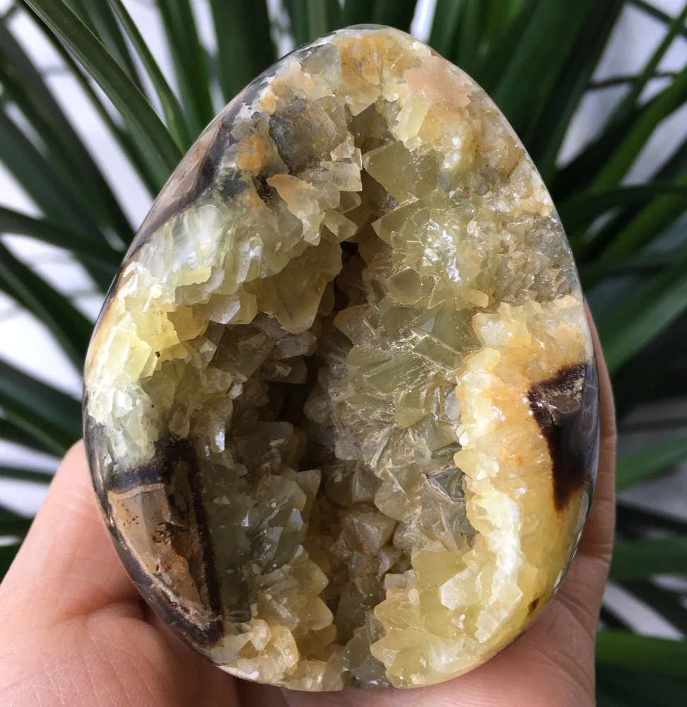 

362g Natural Septarian geode Crystal Mineral Specimens stone fengshui