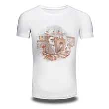 DY 166 Free Shipping Summer Short Sleeve Hot T Shirts Hiphop Mens White Cotton Tee Shirt