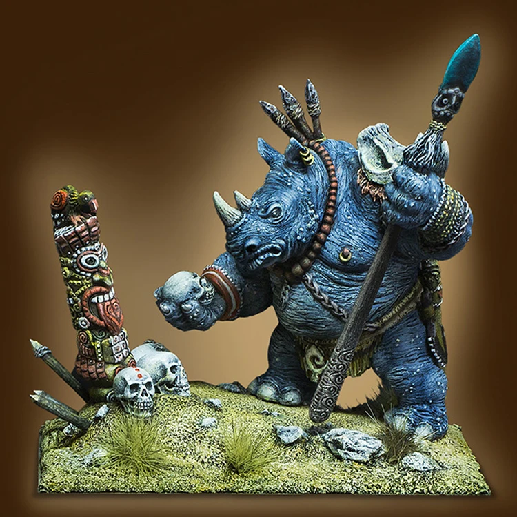 

MAORI RIHNO, 40MM, Resin Model figure GK, Unassembled and unpainted kit