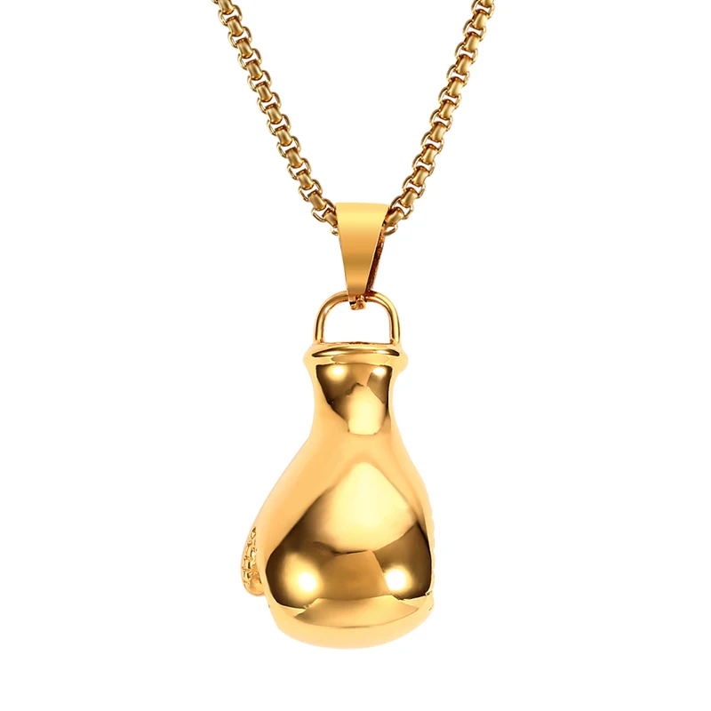 

Feelke Boxing Gloves Jewelry Pendant Mens Necklaces Pendants