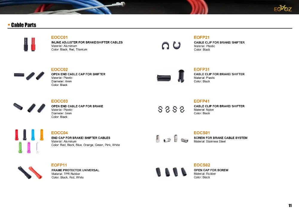 P11 CABLE PARTS