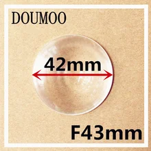 2pc 42 mm Diameter Round Optical  Plastic Fresnel Condensing Lens Focal Length 43 for 3D Plane Magnifier Solar concentrator