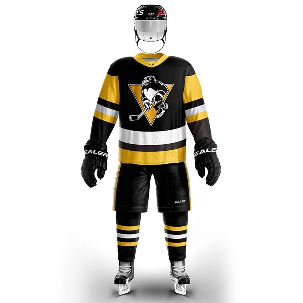 EALER free shipping Pittsburgh Penguin fans Training wear ice hockey jersey s in stock