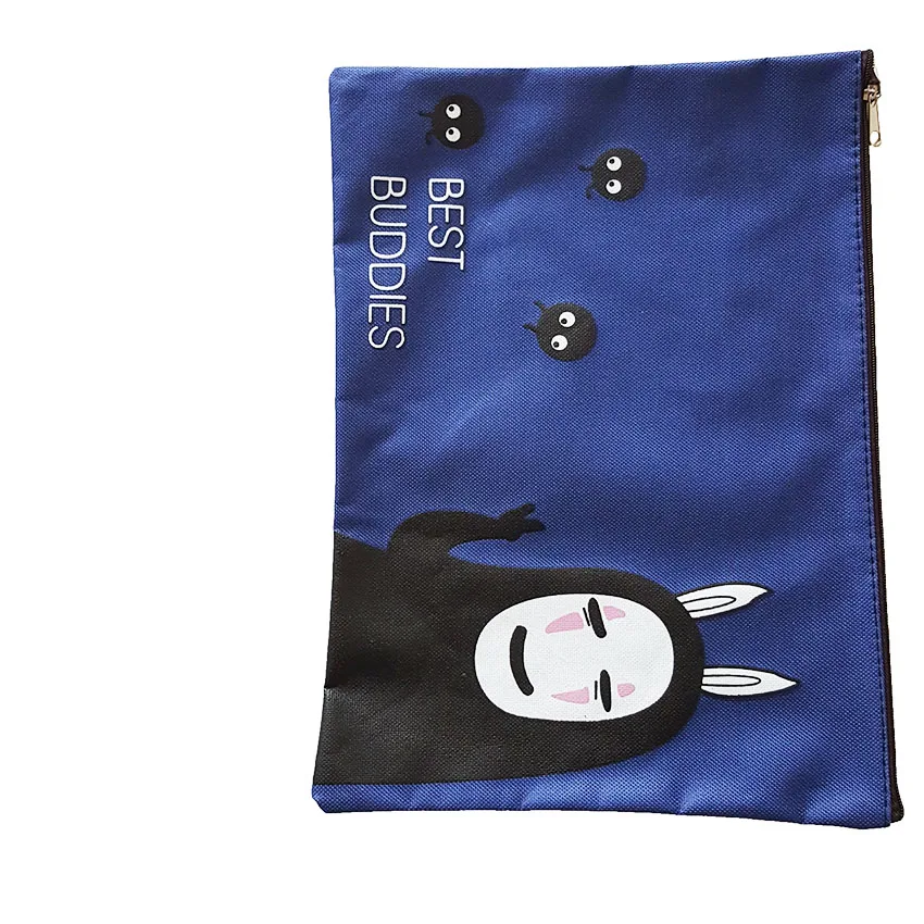 

1pc/lot 330*240mm Japan No face Male A4 cloth File bag Filebag Document bag DIY Stationery bag office school supplies
