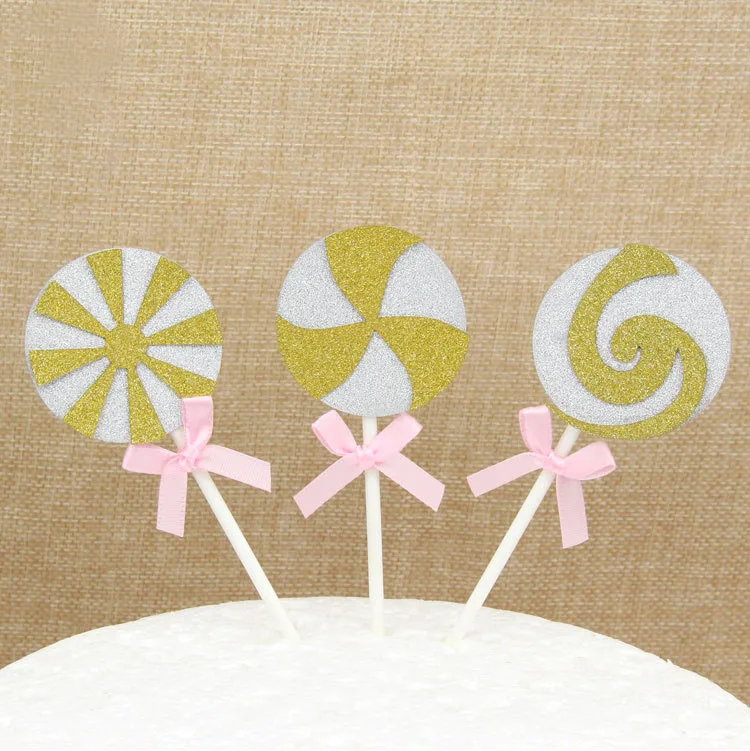 Cake Toppers Candy Happy Birthday Love Cake Topper Bride Cupake Flags Wedding Baby Shower DIY Decor Kids Party Valentine