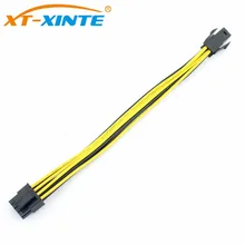XT-XINTE 4Pin to 8Pin Power Cable Adapter for PC 4P to 8P CPU P4 to P8 Extension Cables Convertor Wire Cord 20cm for Mining BTC