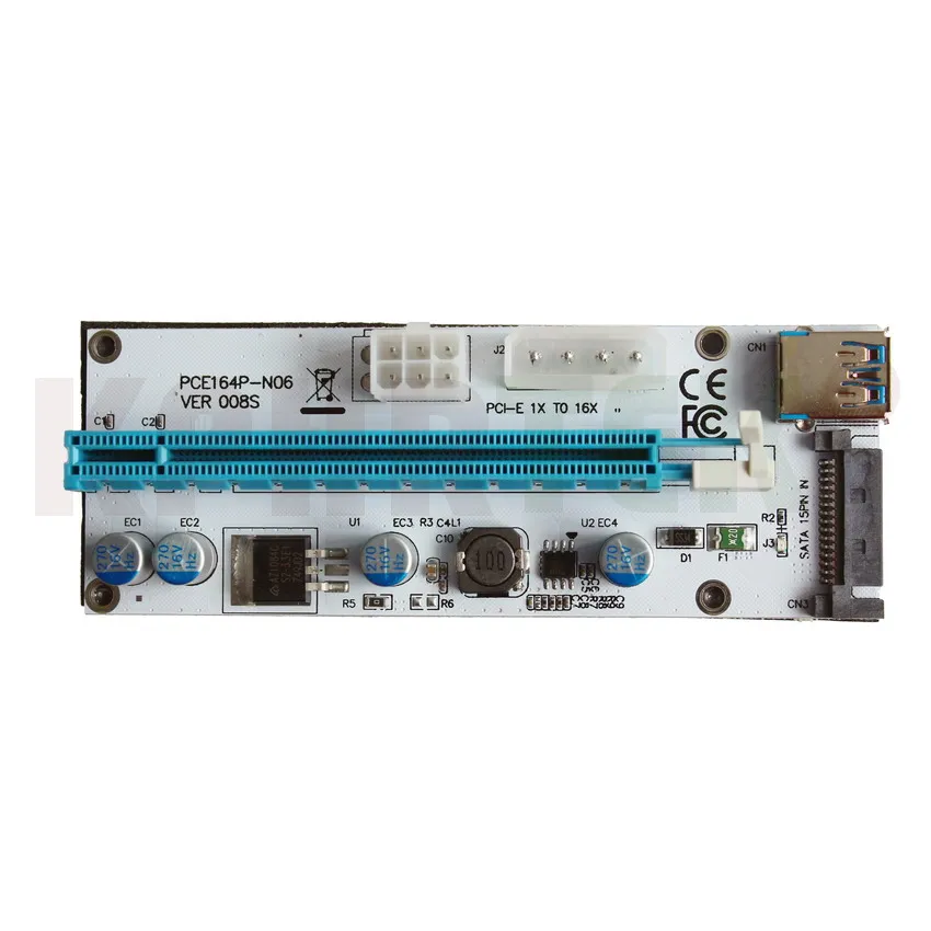 008 S переходная карта pci-e VER 008 S Express 1X к 16X USB 3,0 graphics Min 50815180510