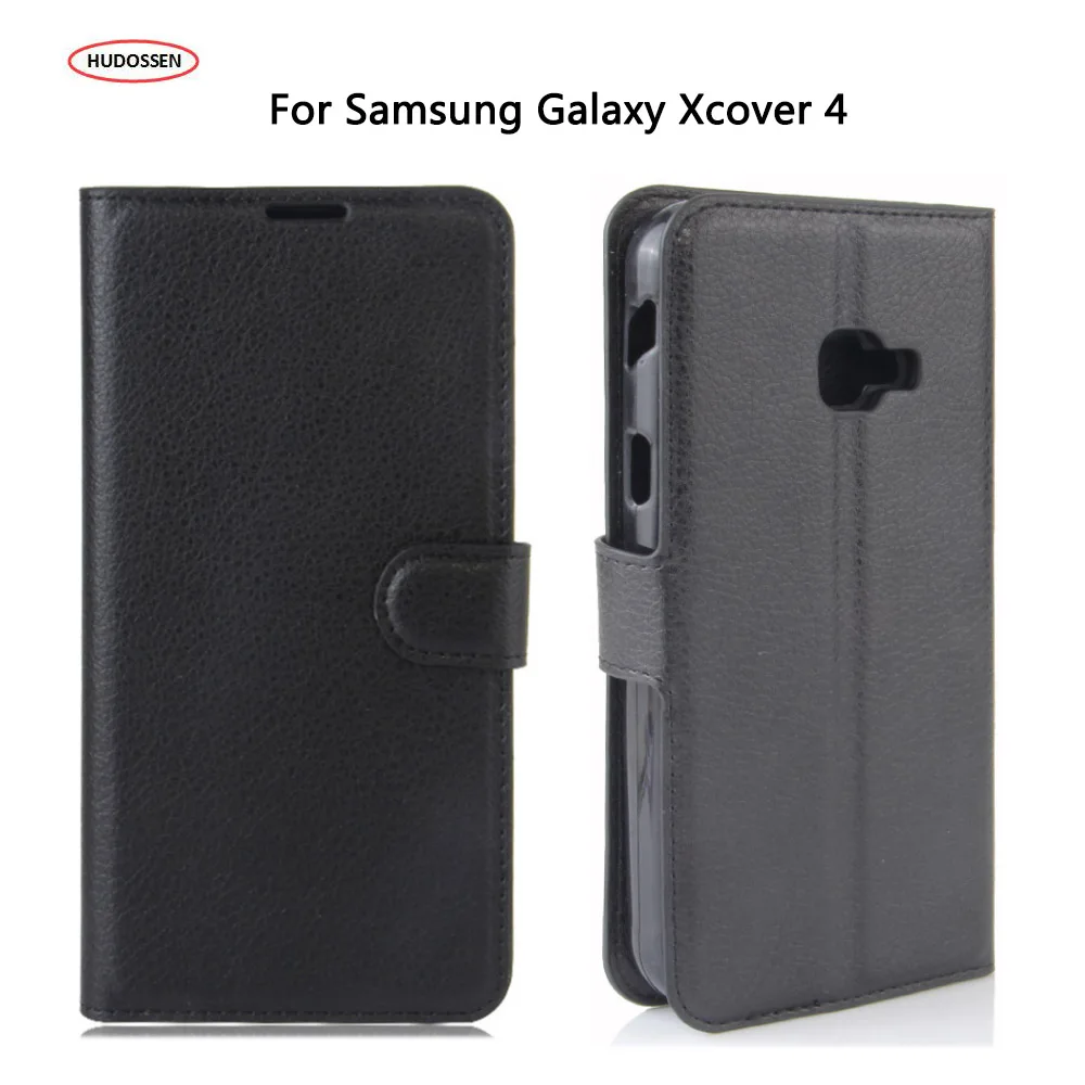 

HUDOSSEN For Samsung Galaxy XCover 4 Case Flip Wallet Card Slots PU Leather Cover Coque Capa For Samsung Galaxy G390F SM-G390F
