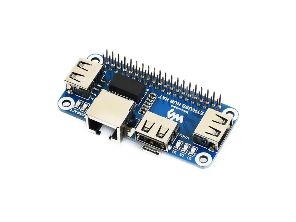 Шляпа ETH/usb хаб для Raspberry Pi 1x RJ45 Ethernet порт 3x USB s может работать с различными версиями