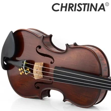 Кристина EU4000B мастер скрипка 4/4 Сделано в Европе Клен пылающий профессиональный итальянский ручной работы скрипка с Скрипка чехол Лук канифоль