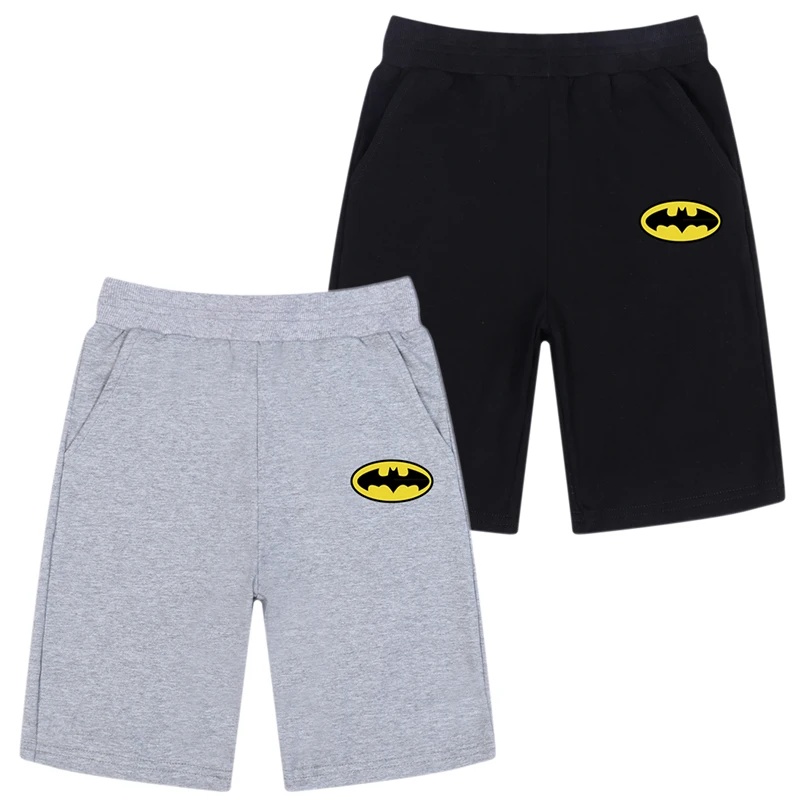 Летние пляжные шорты для мальчиков шорты с 3D принтом Супермен Бэтмен Халк Капитан Америка Модные Повседневные Шорты для мальчиков