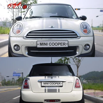 

mini cooper center rally racing stripes side sticker car body decals racing stripe for mini cooper R56 f55 f56