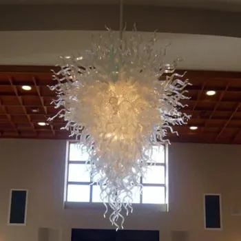 Cheap New Arrival Crystal Chandelier Light Fixture Smart Flower Design Bedroom Decorative Hanging Blown Glass Lighting