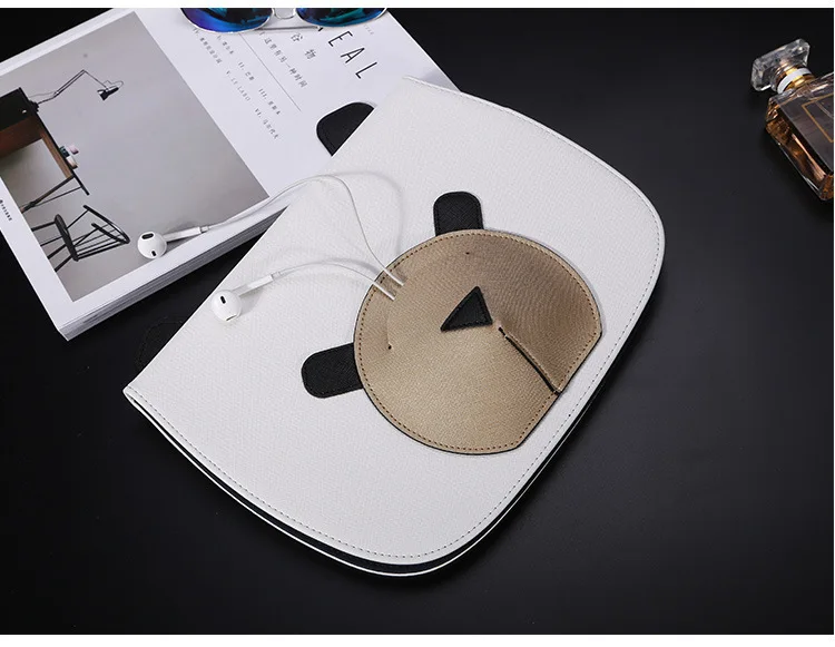 Модный милый медведь ТПУ кожаный чехол Smart Case для ipad Air1 Air2 мультфильм ipad 5 6 Повседневная накидка полная защита идеальный подарок A1476