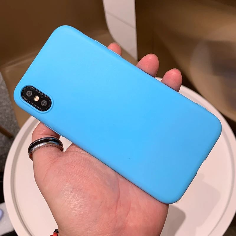 Яркий Цветной Матовый Мягкий силиконовый чехол из ТПУ для Apple iPhone 5 5s SE 6 6s 7 8 Plus 7Plus