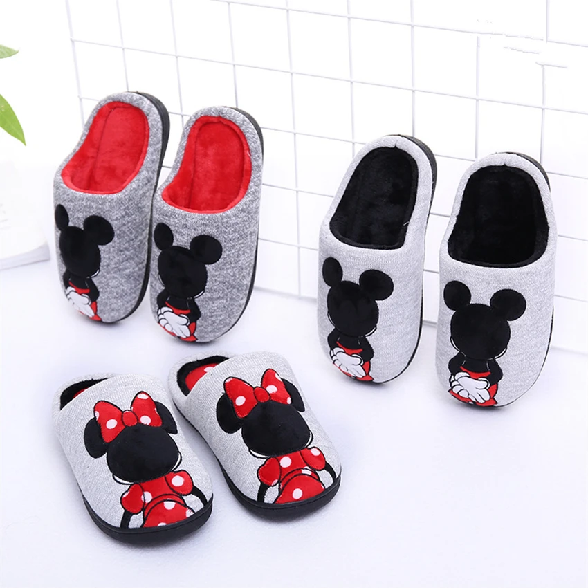 

Children's Slippers Cartoon Cotton Rubber Girls Kids Shoes Soft Non-slip Thickening Warm Boys House family Indoor Kids Slippers