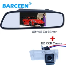 Macchina fotografica di sostegno dell’automobile hd ccd image sensor + 4.3 “car specchio retrovisore per Renault Fluence/Dacia Duster/Megane 3/per Nissan Terrano