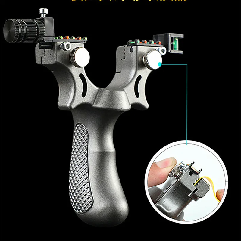 

Big power rubber band slingshot High precision flat leather slingshot professional fast bow outdoor special for hunting