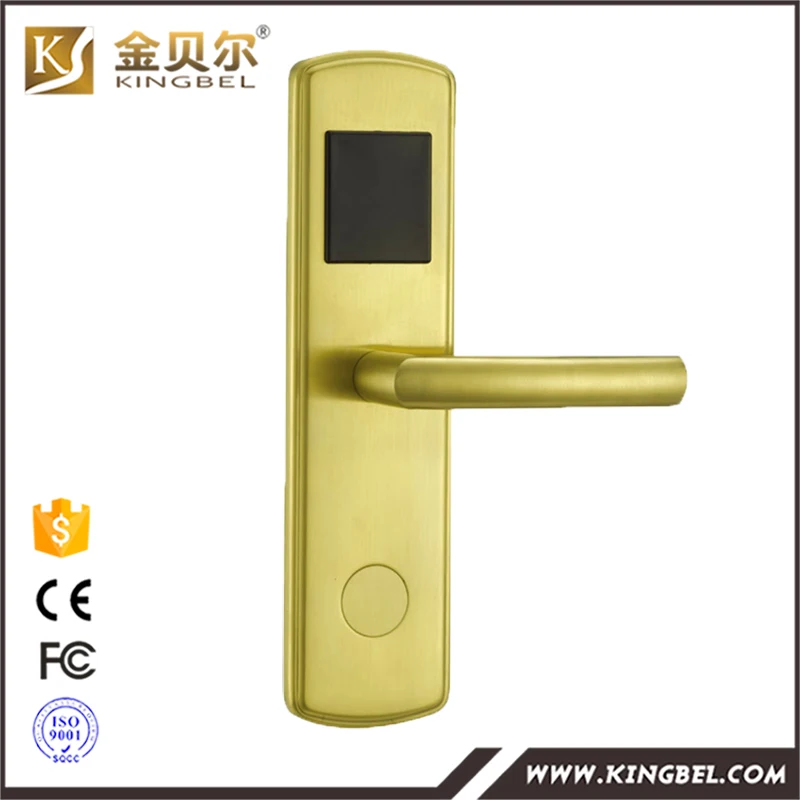 Discount rfid card security handle safe electronic hotel smart keyless door lock