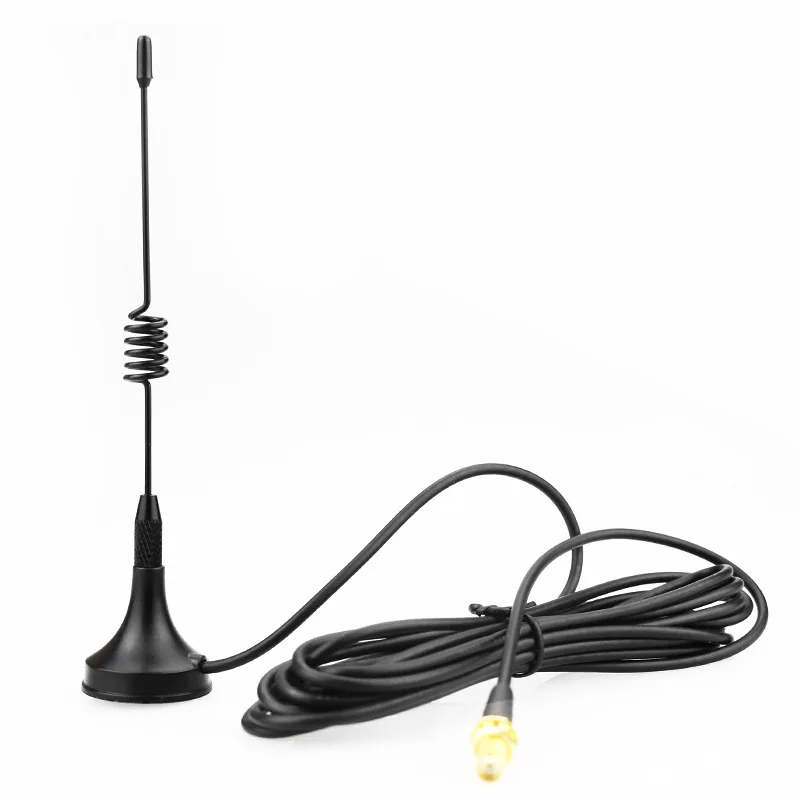 D9CD Black Walkie Talkie Rod Telescopic Gain Aerial Antenna Fits For Baofeng 888 