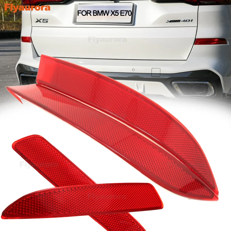 

2pcs Left/Right Rear Bumper Reflector Fog Warning Light Brake Light Tail Lamp Stop Light For BMW X5 E70 2008-2013 63217158949/50