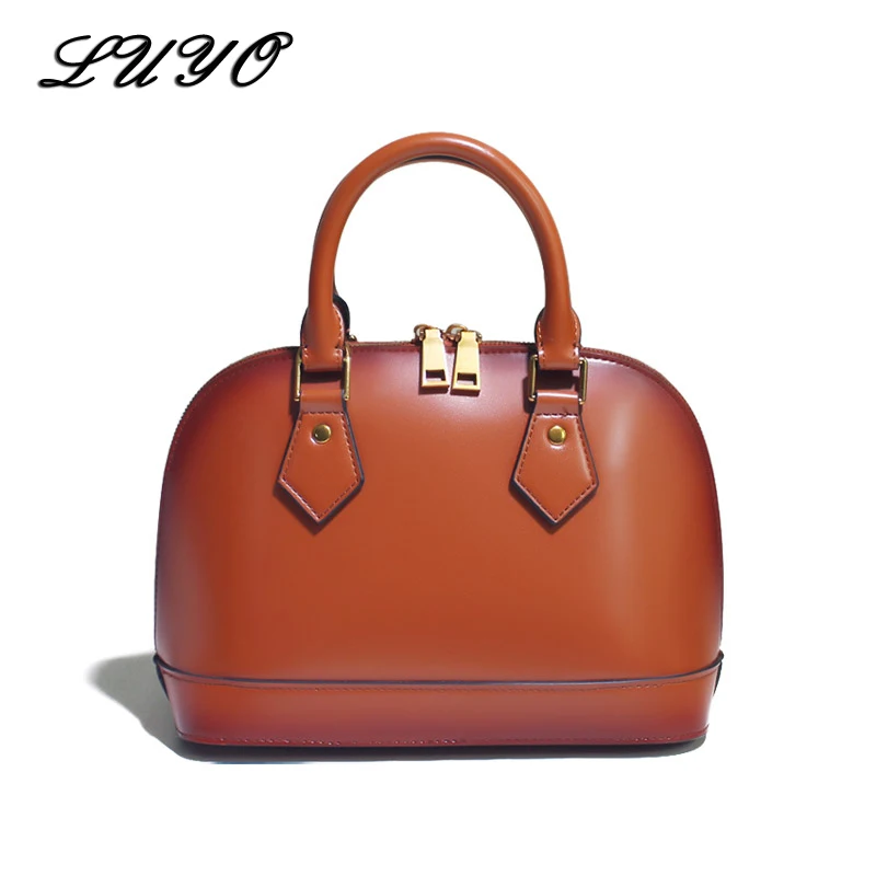 Luyo أزياء قذيفة جلد طبيعي السيدات حقائب النساء حقائب اليد الفاخرة مصمم العلامة التجارية الشهيرة الأعلى مقبض حقيبة suede أنثى Luyo أزياء قذيفة جلد طبيعي السيدات حقائب النساء حقائب اليد الفاخرة مصمم العلامة التجارية الشهيرة الأعلى مقبض حقيبة suede أنثى