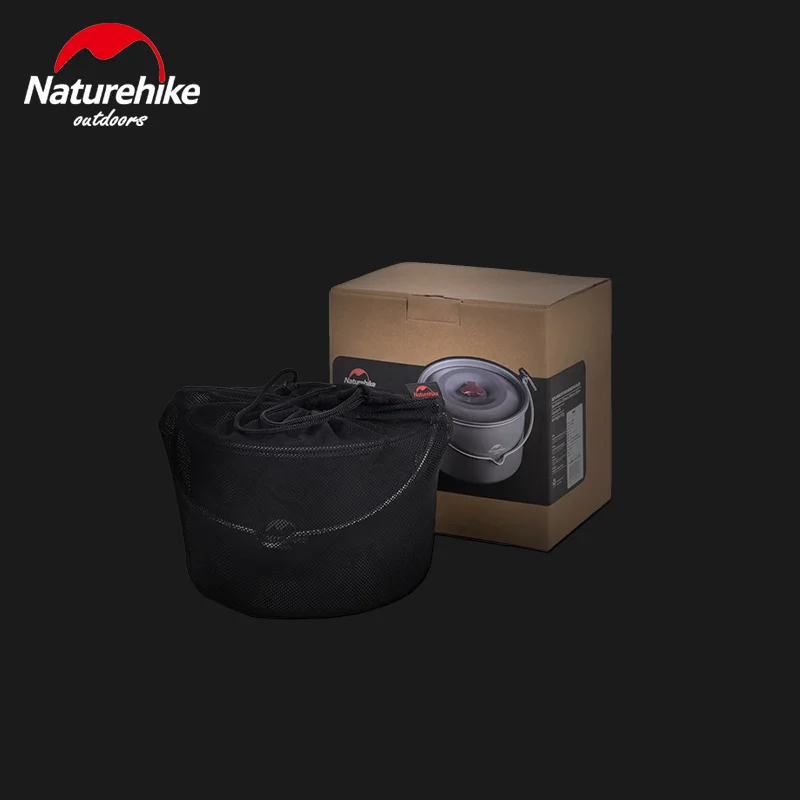 Naturehike 4L Utensilios de cocina de Camping Para 4-6 Persona que Cuelga Grande Capacidad Olla Al Aire Libre Vajilla Picnic Hoguera Olla NH17D021-G