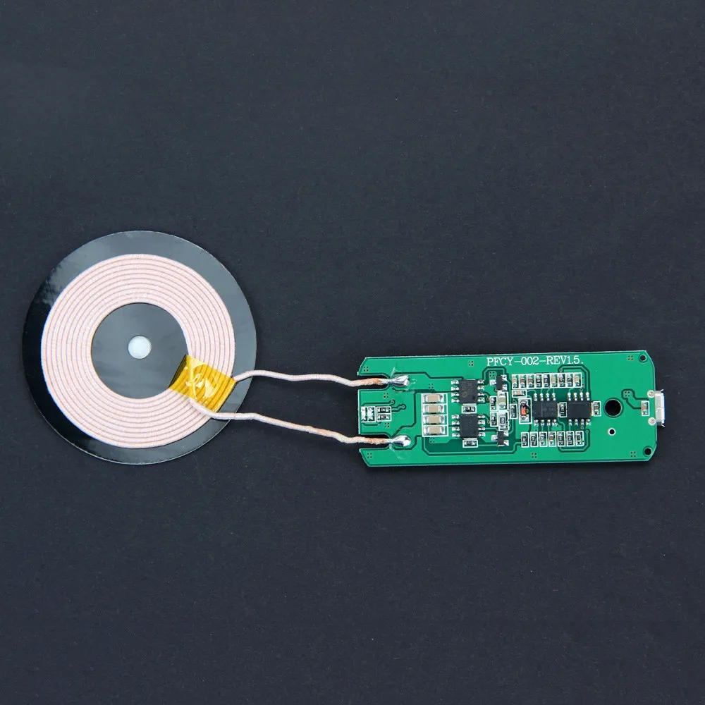 

Ultrathin Universal Qi Wireless Charger PCBA Circuit Board Coil Wireless Charging Micro USB Port DIY For Micro USB Cell Phone