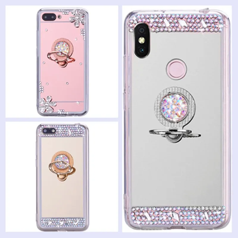 

Flash Mirror Cover For Huawei Mate 20 Lite/Pro Honor 8C 10 9Lite 9i P20 P Smart Plus Nova3i 3 Y9 2019 Y5 Y7 2018 Soft TPU Case