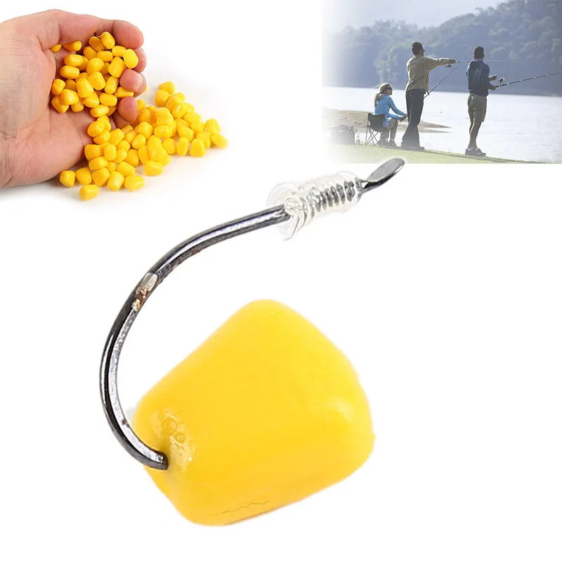 100pcs Fishing Coarse Corn Lures for Carp Soft Fishing Lure Tackles
