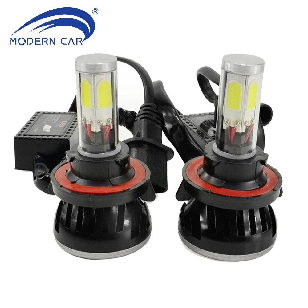 MODERN CAR 4 Side LED Lights 12V G5 H13 H4 9004 9007 H1 H3 H7 H8