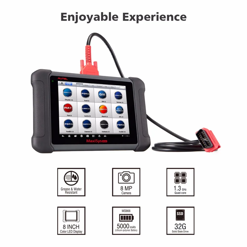Autel MaxiSys MS906 Автомобильная диагностическая система мощная чем MaxiDAS DS708 и DS808