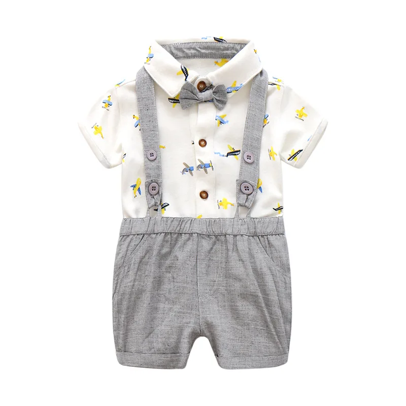 Summer Baby Boys Clothes Suits 3 to 24M Baby Set Infant Cotton Suits