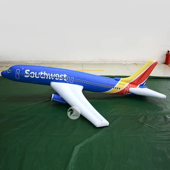 

Airline Advertising Logo Giant Blue PVC Hanging Inflatable Aircraft