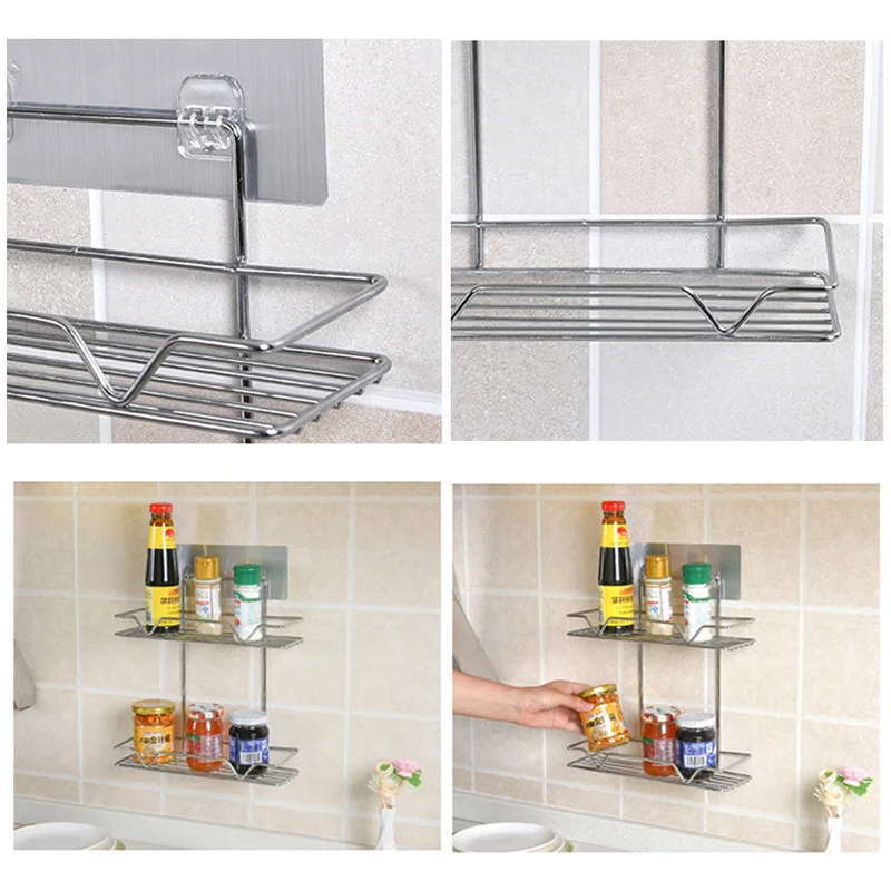1 pc Kitchen Hanger Rack Bathroom Storage Holder Racks Kitchen Storage