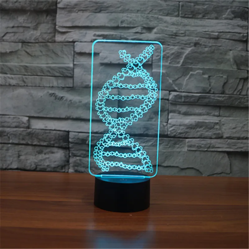 Free shipping New foreign trade DNA2 3D lamp 7 color touch charge LED visual atmosphere decorative USB Christmas gift | Игрушки и хобби